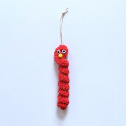 CROCHET WORM - HANDMADE