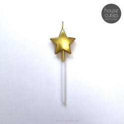 BIRTHDAY CANDLE - GOLDEN STAR