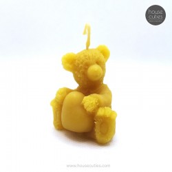 BEESWAX CANDLE - TEDDY BEAR...