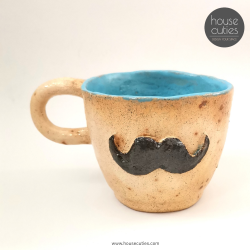 CERAMIC MUG WITH MUSTACHE -...