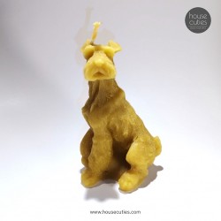 BEESWAX CANDLE - SCHNAUZER DOG