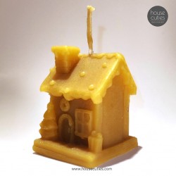 A BEESWAX CANDLE IN THE...